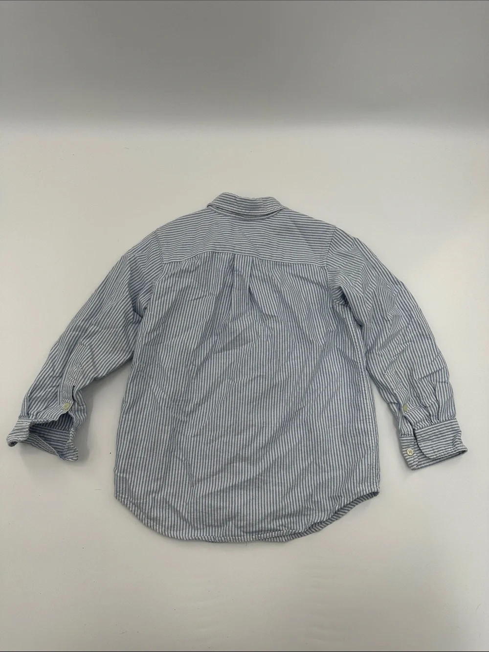 Ralph Lauren White and Blue Striped Boys' Button-Down Shirt